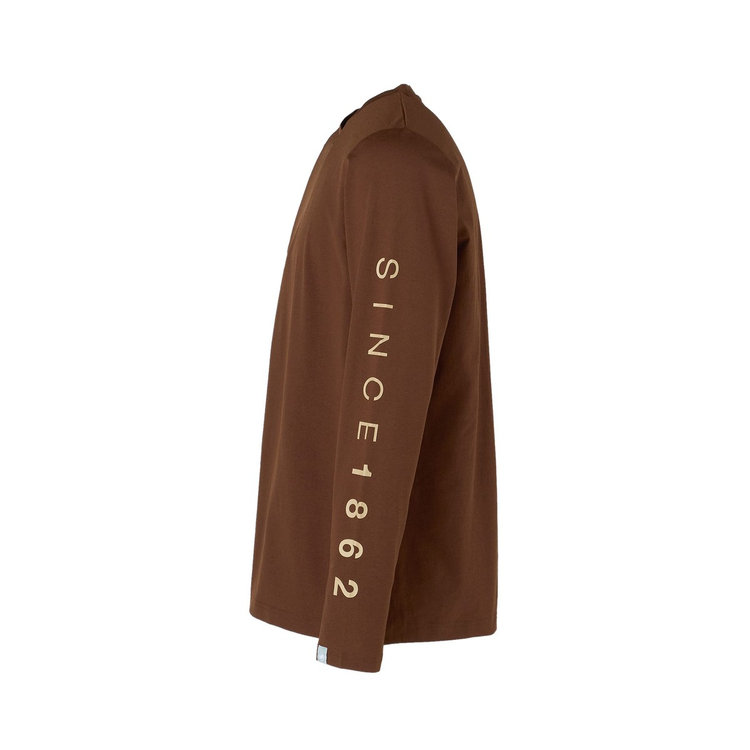 QD ロゴ プリント ロングスリーブ Tシャツ アジアンフィット soil PRT3