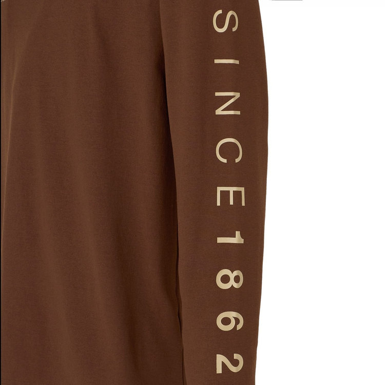 QD ロゴ プリント ロングスリーブ Tシャツ アジアンフィット soil PRT3