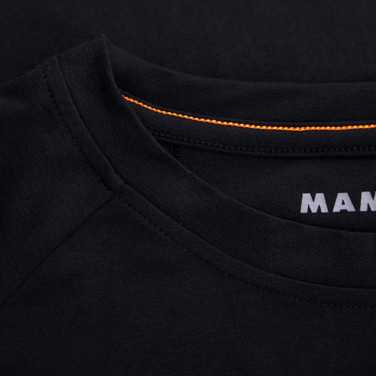 QD ロゴ プリント ロングスリーブ Tシャツ アジアンフィット black PRT1