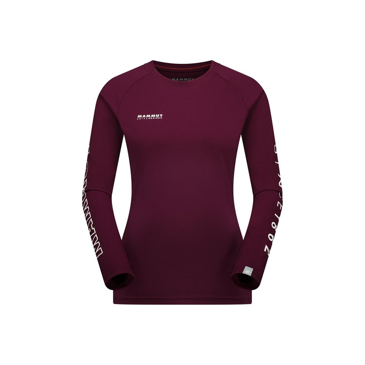 QD ロゴ プリント ロングスリーブ Tシャツ アジアンフィット vin PRT3