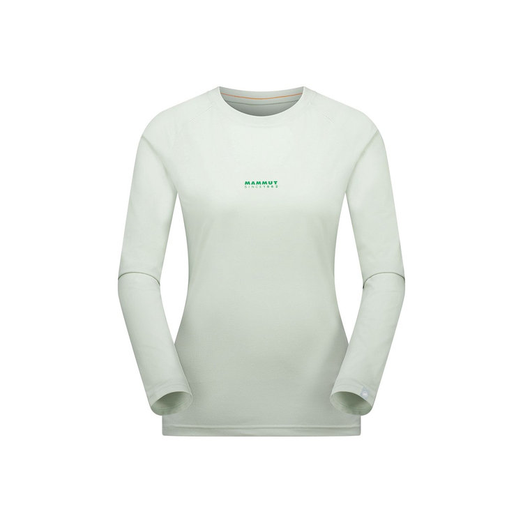 QD ロゴ プリント ロングスリーブ Tシャツ アジアンフィット silver sage PRT1