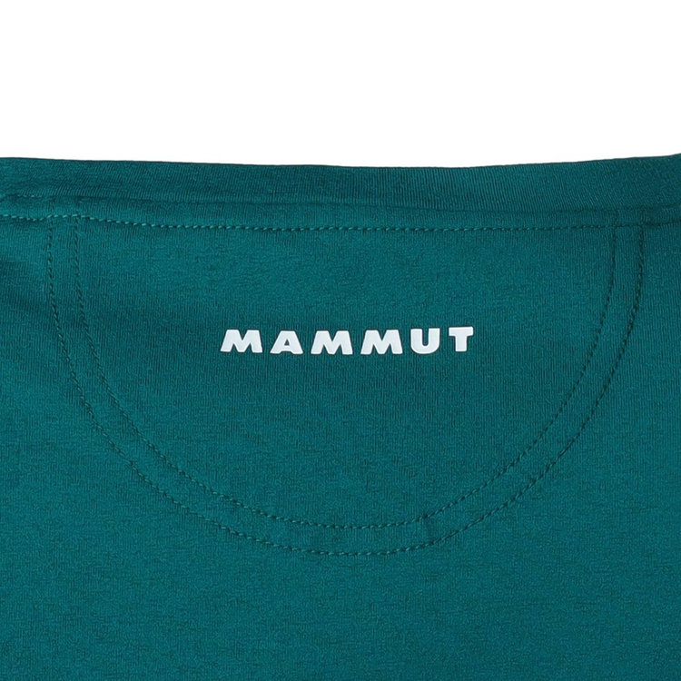 QD ロゴ プリント ロングスリーブ Tシャツ アジアンフィット deep teal PRT2