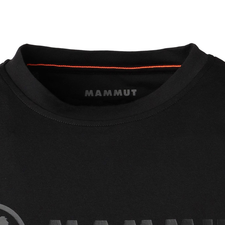 QD ロゴ プリント ロングスリーブ Tシャツ アジアンフィット  プレミアムブラック black PRT1