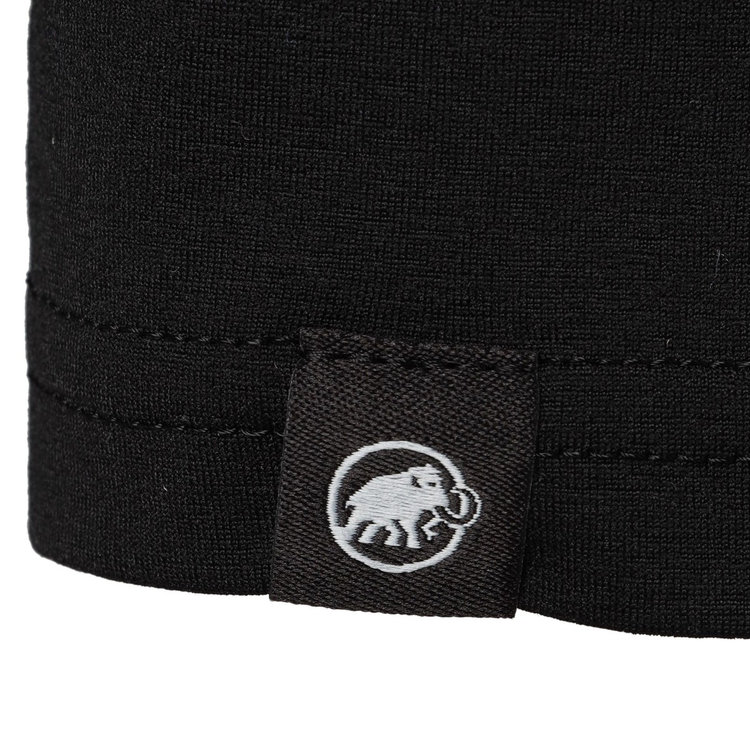 QD ロゴ プリント ロングスリーブ Tシャツ アジアンフィット  プレミアムブラック black PRT1