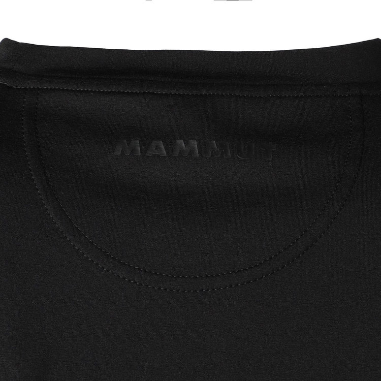 QD ロゴ プリント ロングスリーブ Tシャツ アジアンフィット  プレミアムブラック black PRT1