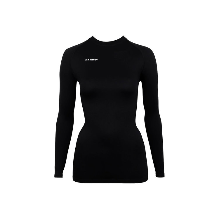 オールマウンテン シームレス ベースレイヤー ロングスリーブ ミッド JP black