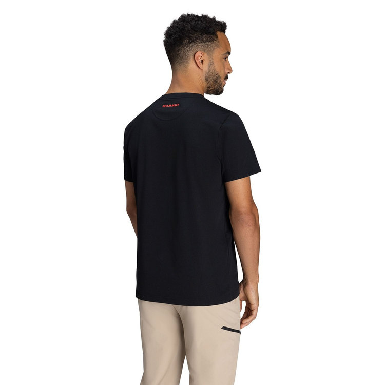 QD ロゴ プリント Tシャツ アジアンフィット black-mammut red PRT2
