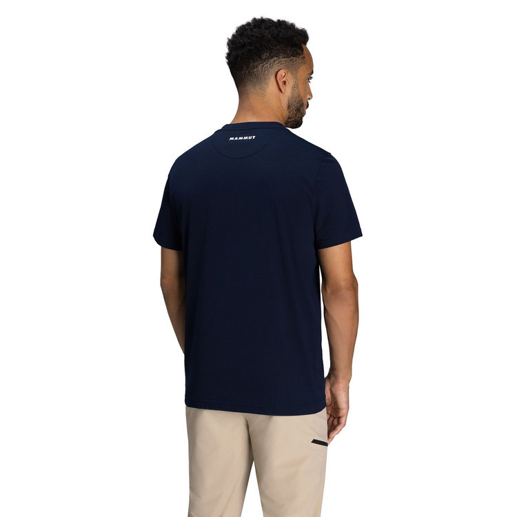 QD ロゴ プリント Tシャツ アジアンフィット marine-white PRT2