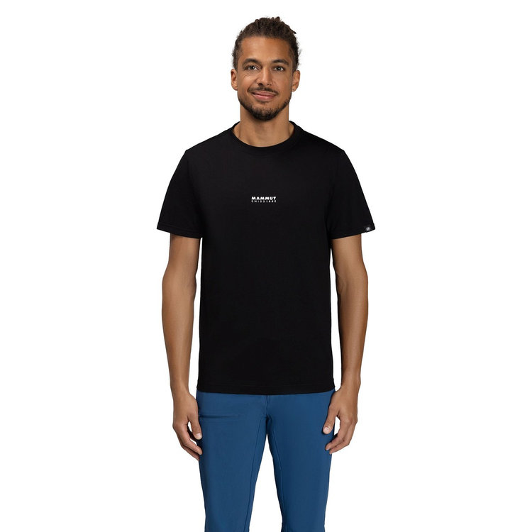 QD ロゴ プリント Tシャツ アジアンフィット black PRT1