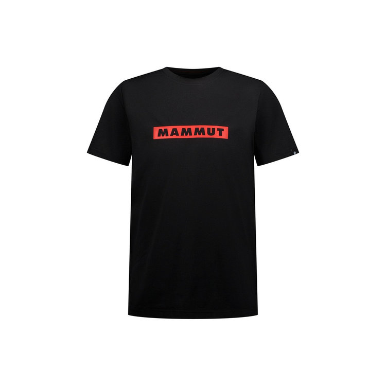 QD ロゴ プリント Tシャツ アジアンフィット black-mammut red PRT2