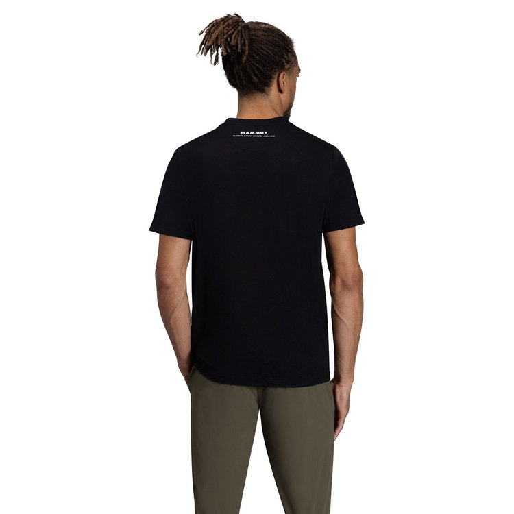QD ロゴ プリント Tシャツ アジアンフィット black PRT5