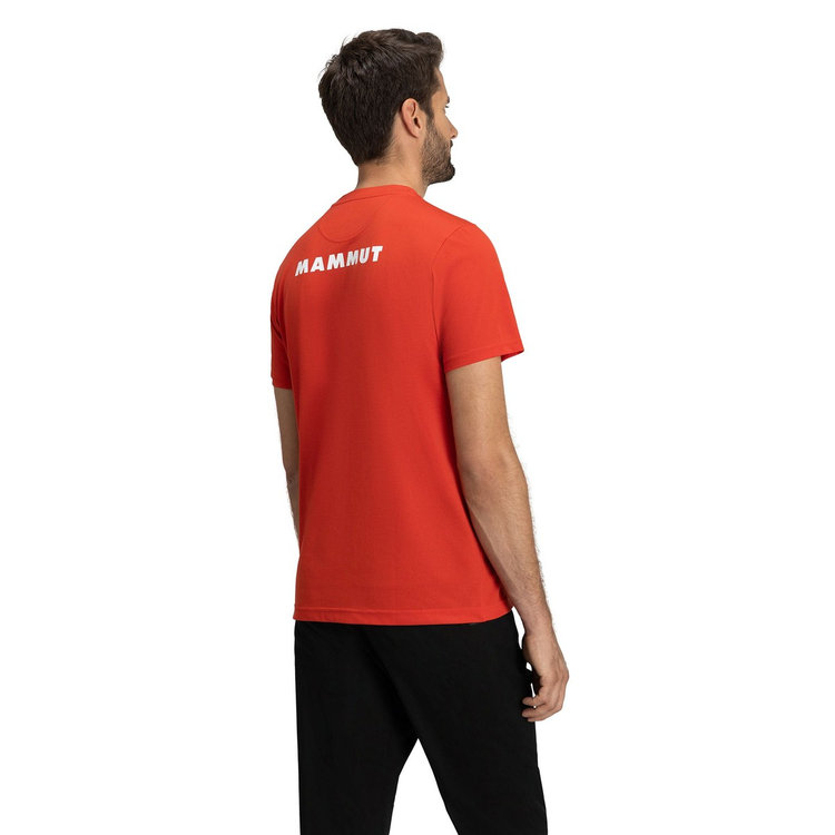 QD ロゴ プリント Tシャツ アジアンフィット mammut red PRT3