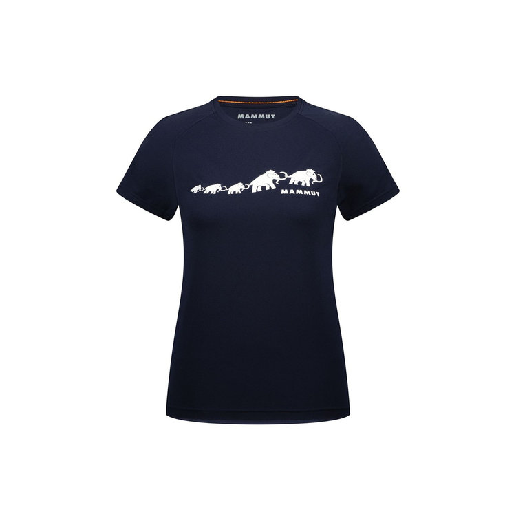 QD ロゴ プリント Tシャツ アジアンフィット marine PRT3