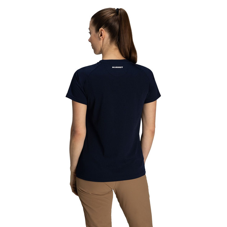 QD ロゴ プリント Tシャツ アジアンフィット marine PRT1