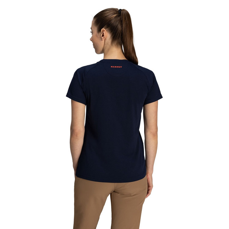 QD ロゴ プリント Tシャツ アジアンフィット marine-mammut red PRT2