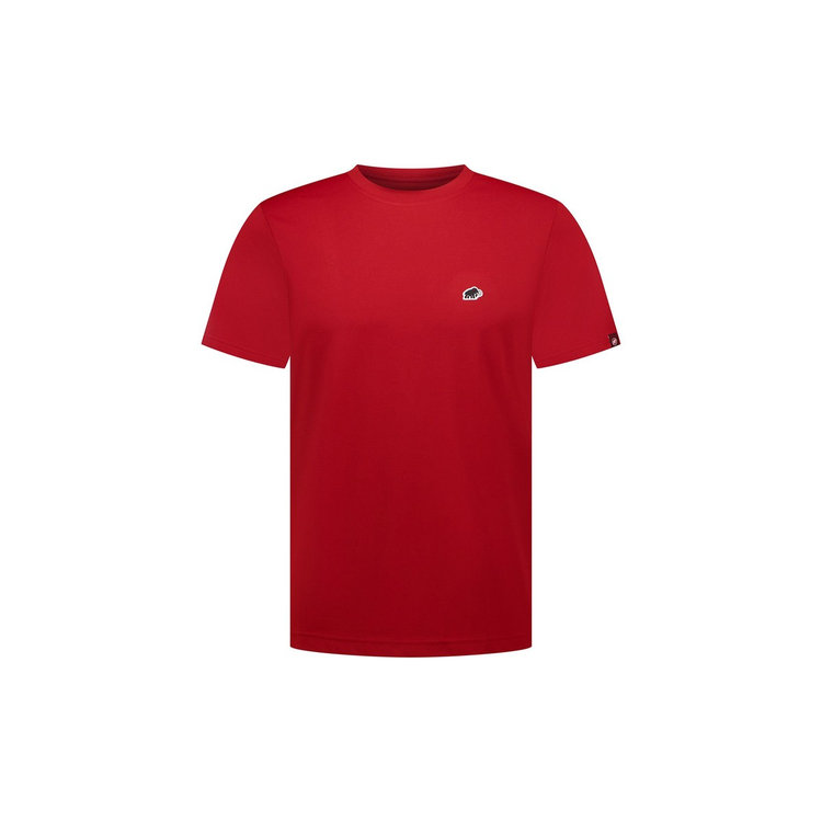 マムート エッセンシャル Tシャツ アジアンフィット dark mammut red PRT1