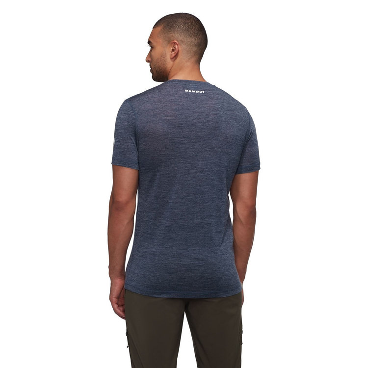 ツリー ウール ファーストレイヤー Tシャツ アジアンフィット marine melange