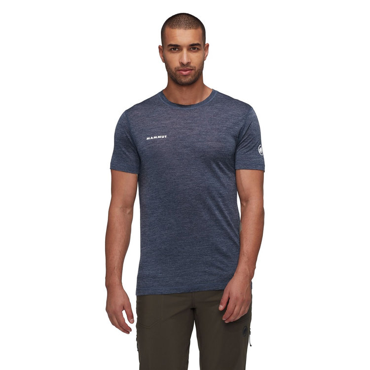 ツリー ウール ファーストレイヤー Tシャツ アジアンフィット marine melange