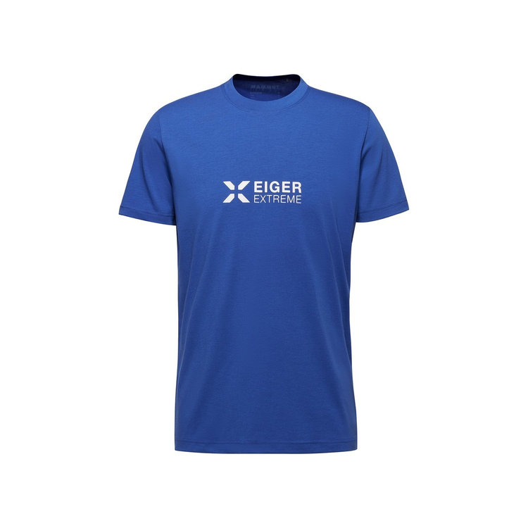 アイガー ロゴ Tシャツ eiger blue