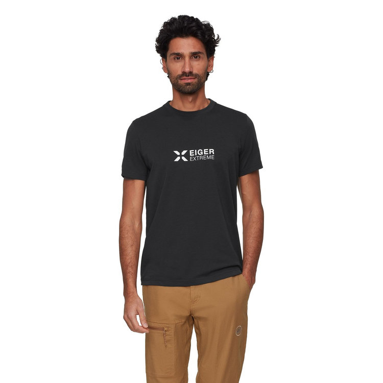 アイガー ロゴ Tシャツ black
