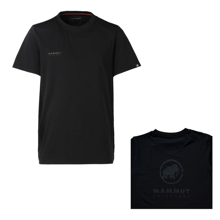 QD ロゴ プリント Tシャツ アジアンフィット プレミアムブラック black PRT2