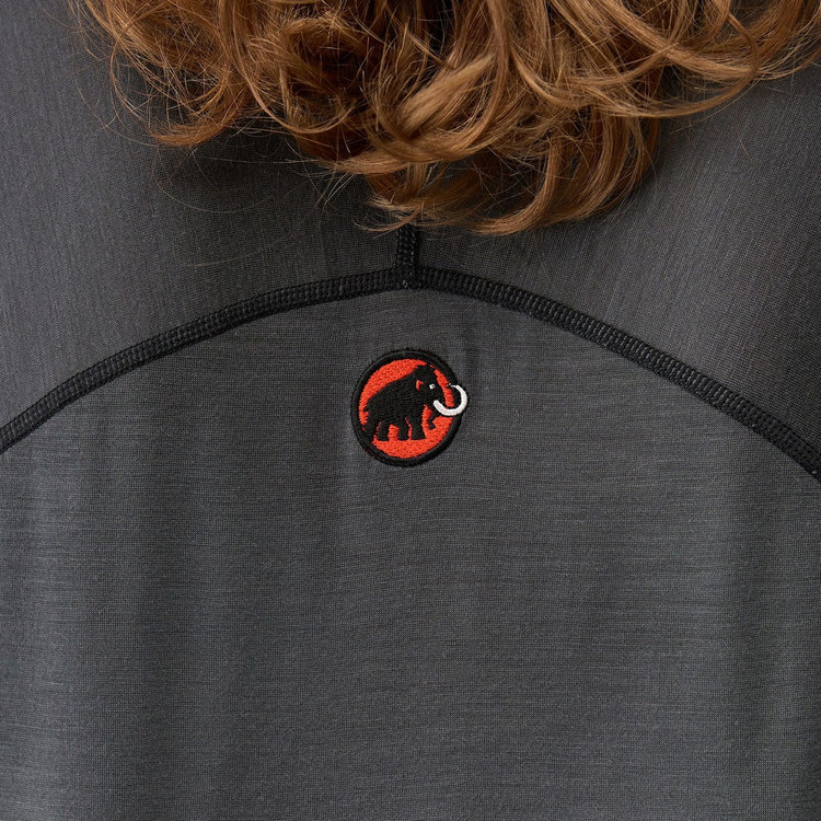 ハイキング パトロール × マムート ツリーウール ファーストレイヤー Tシャツ gabbro