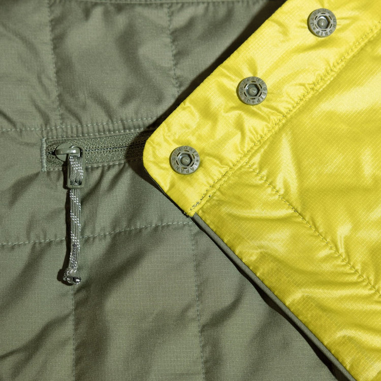 キルティング インサレーション ラップスカート アジアンフィット marsh-acacia