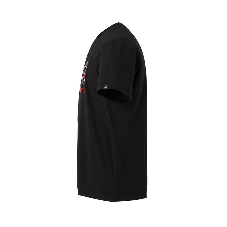 QD 剱岳 プリント Tシャツ アジアンフィット black