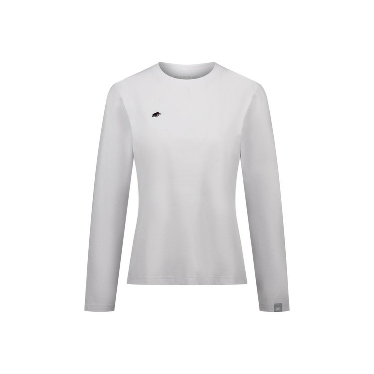マムート エッセンシャル ロングスリーブ Tシャツ アジアンフィット white PRT1