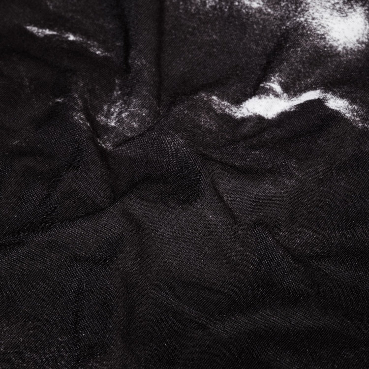 フリース ネックゲイター black-white