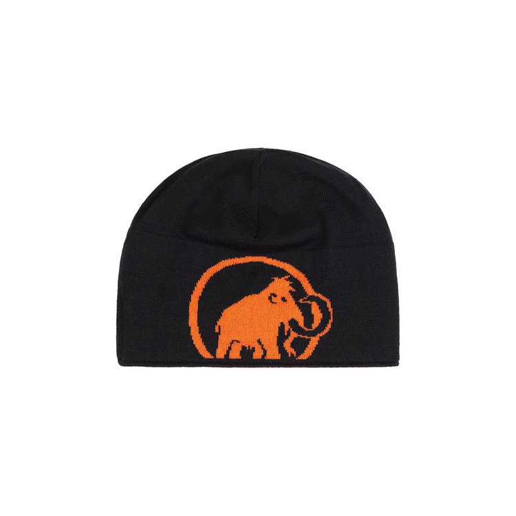 マムート ロゴ ビーニー eiger orange-black