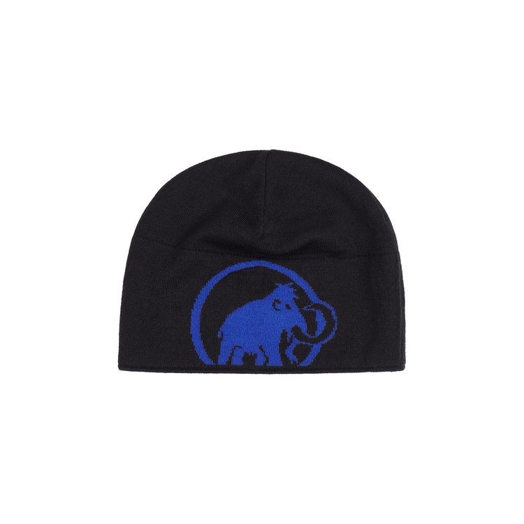 マムート ロゴ ビーニー eiger blue-black