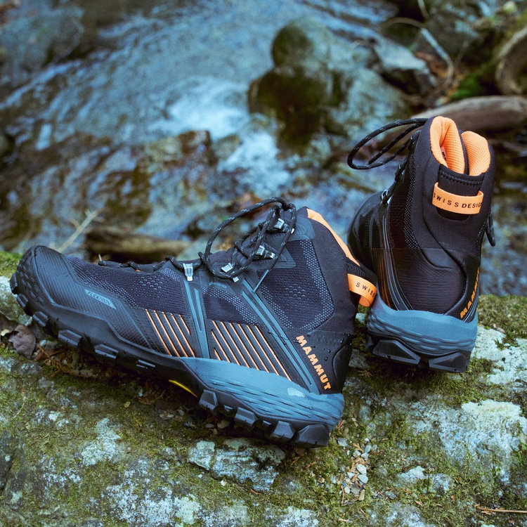 デュカン 2 ハイ ゴアテックス black-dark tangerine