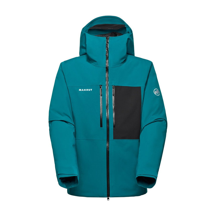 ストーニー ハードシェル サーモ フーデッド ジャケット アジアンフィット deep teal-black