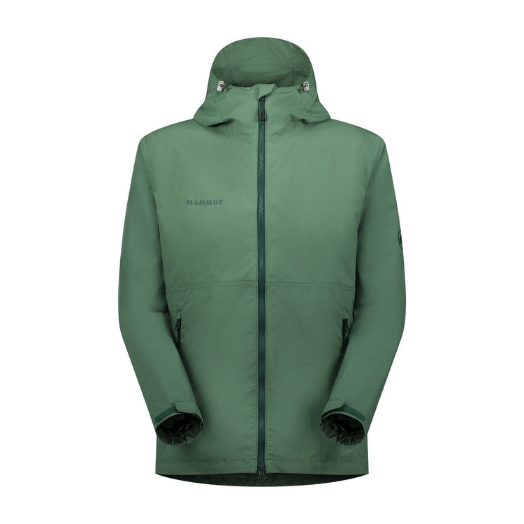 ハイキング ウィンドブレーカー フーデッド ジャケット アジアンフィット dark jade