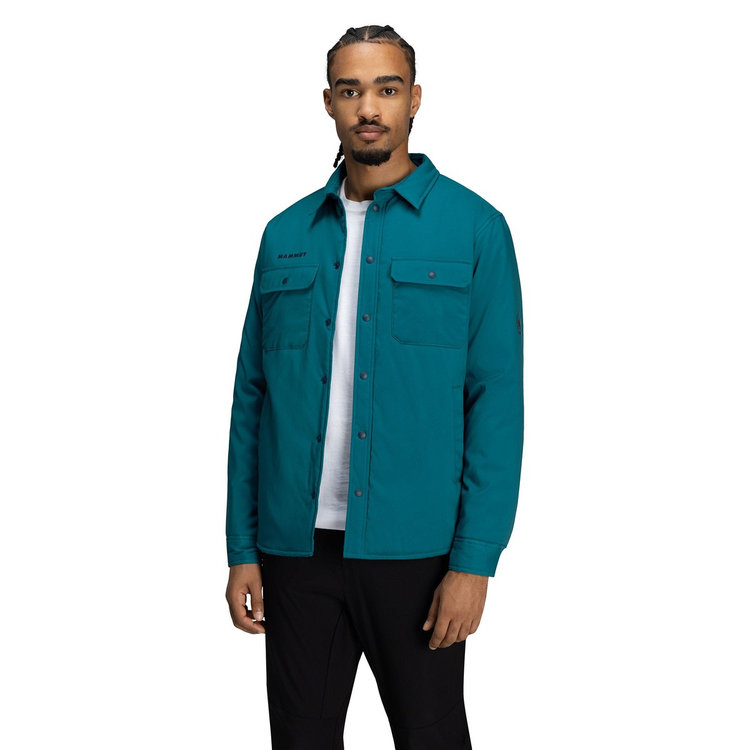セオン インサレーション オーバーシャツ アジアンフィット deep teal