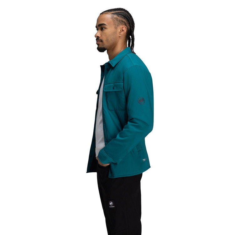 セオン インサレーション オーバーシャツ アジアンフィット deep teal