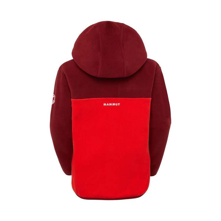 ウェイマーカー ミッドレイヤー フーデッド ジャケット キッズ mammut red-dark mammut red