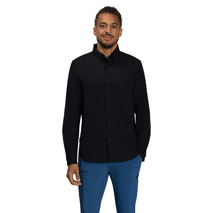 セオン ロングスリーブ シャツ アジアンフィット black