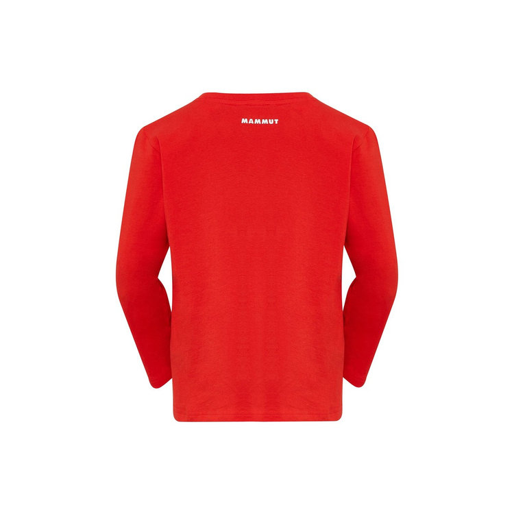 マムート コア ロングスリーブ キッズ ロゴ mammut red