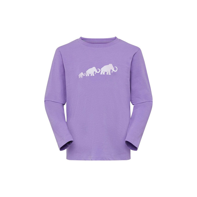 マムート コア ロングスリーブ キッズ ロゴ lavandin