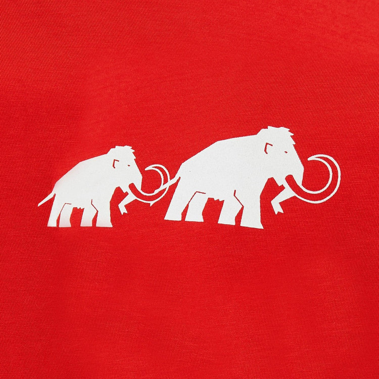 マムート コア ロングスリーブ キッズ ロゴ mammut red