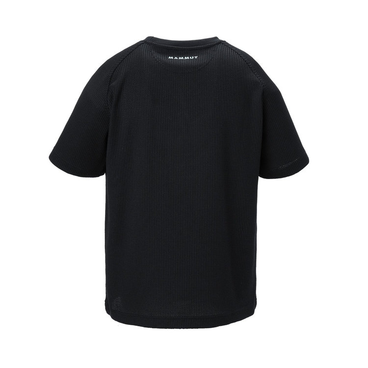 ワッフル Tシャツ アジアンフィット black