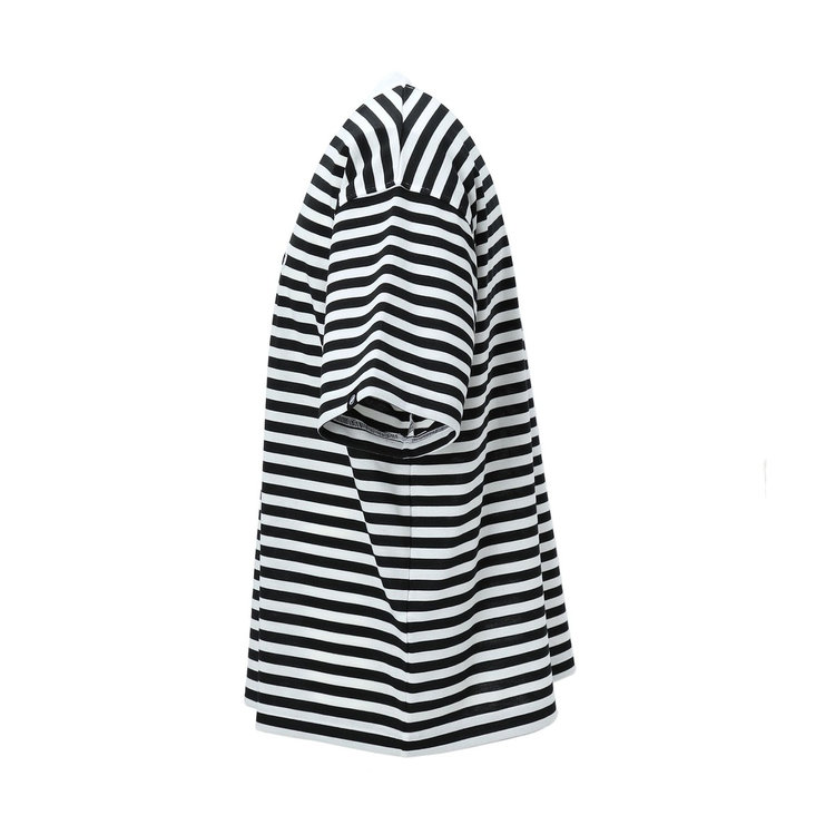 マムート ストライプ Tシャツ アジアンフィット black-white