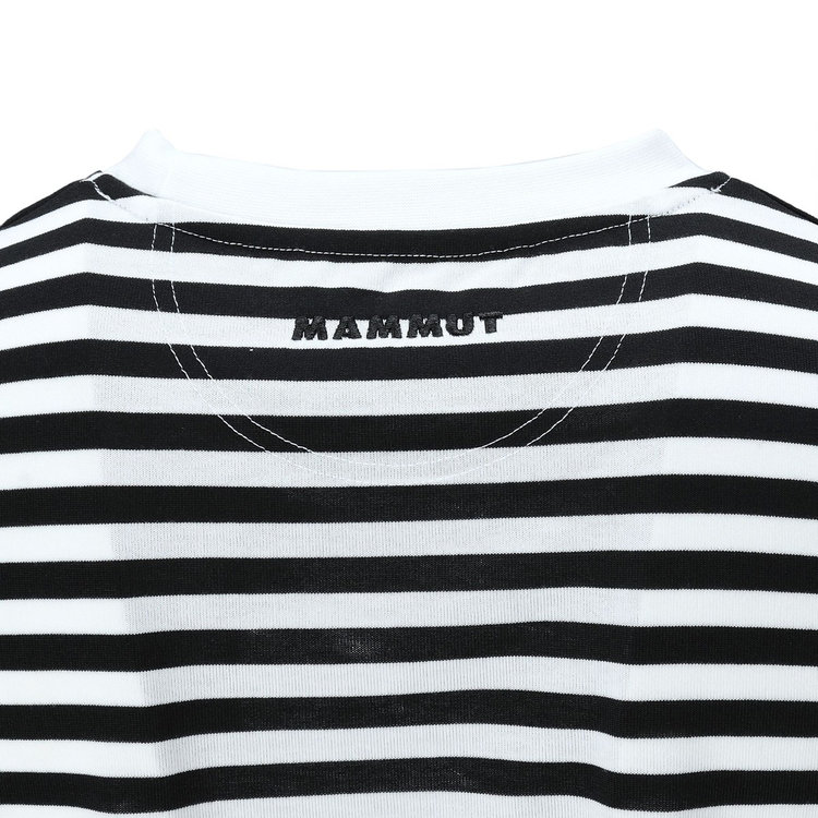 マムート ストライプ Tシャツ アジアンフィット black-white