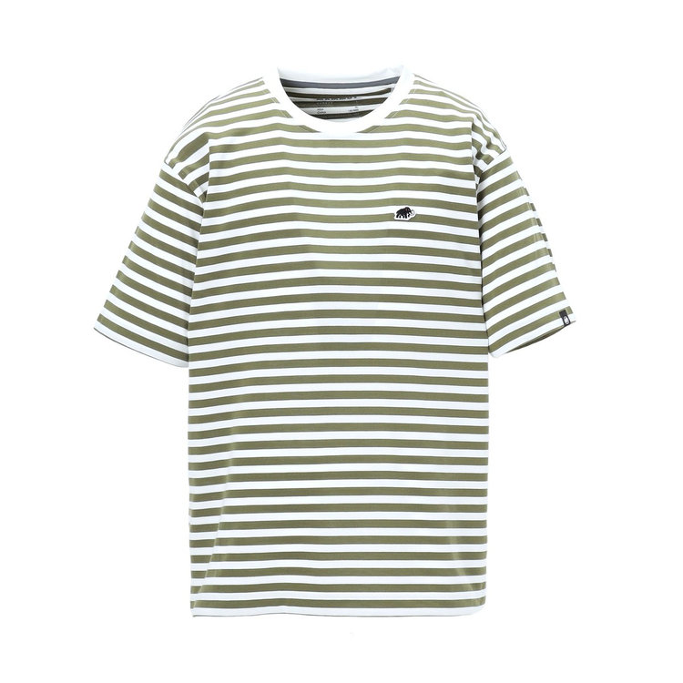 マムート ストライプ Tシャツ アジアンフィット marsh-white