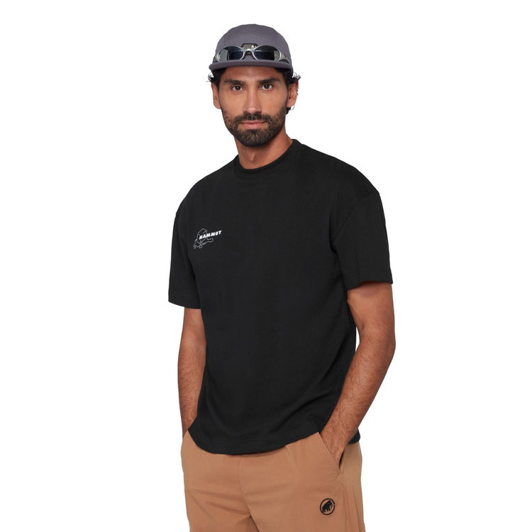 マムート ベース リラックスド Tシャツ アジアンフィット  グレイシャー black