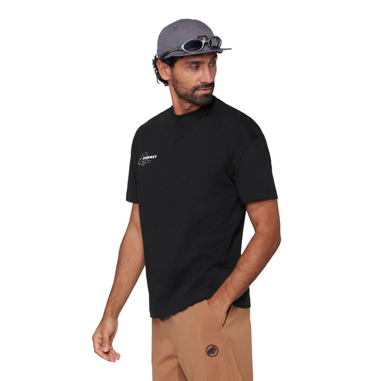 マムート ベース リラックスド Tシャツ アジアンフィット  グレイシャー black
