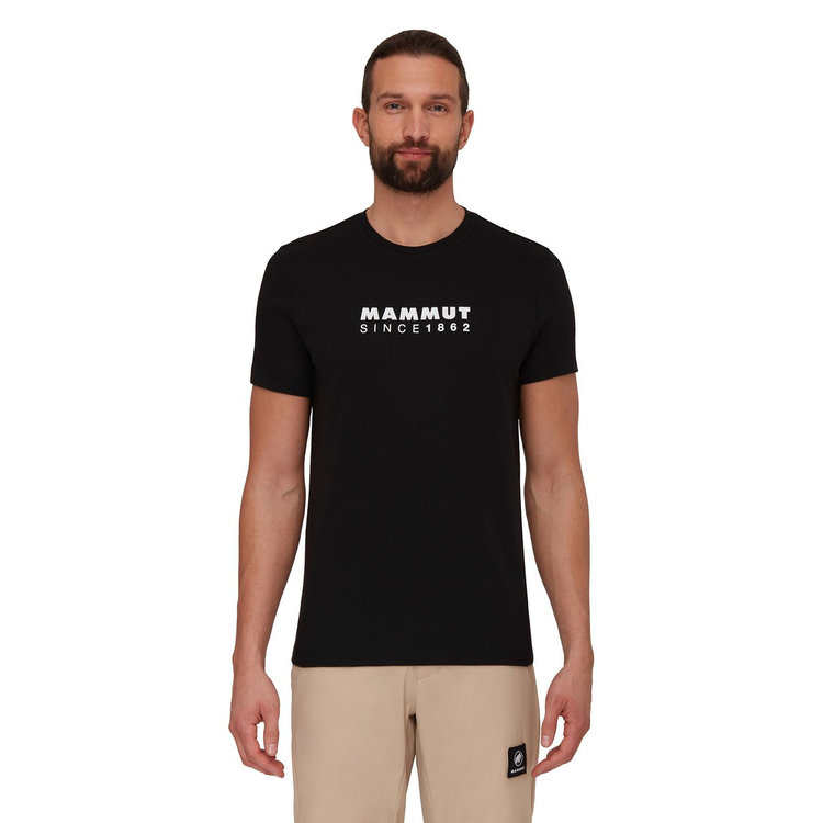 マムート コア Tシャツ アジアンフィット  ロゴ black