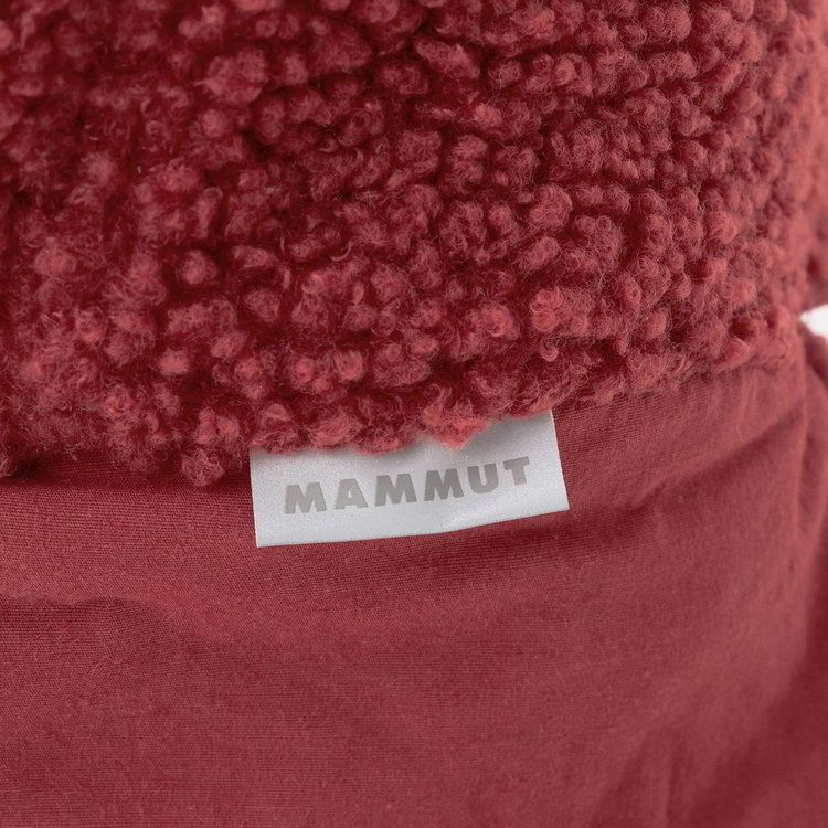 マムート フリース キャップ キッズ dark mammut red